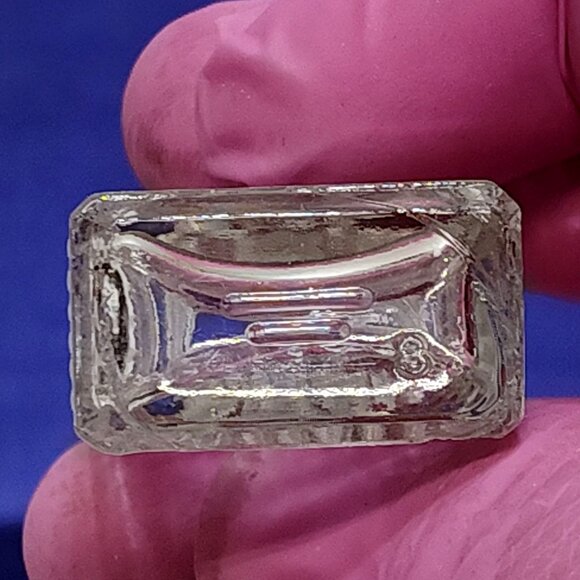 Cutex Ribbed Clear Glass Bottle Cosmetic Antique Collectible Aesthetic 1910s VTG - Picture 6 of 10